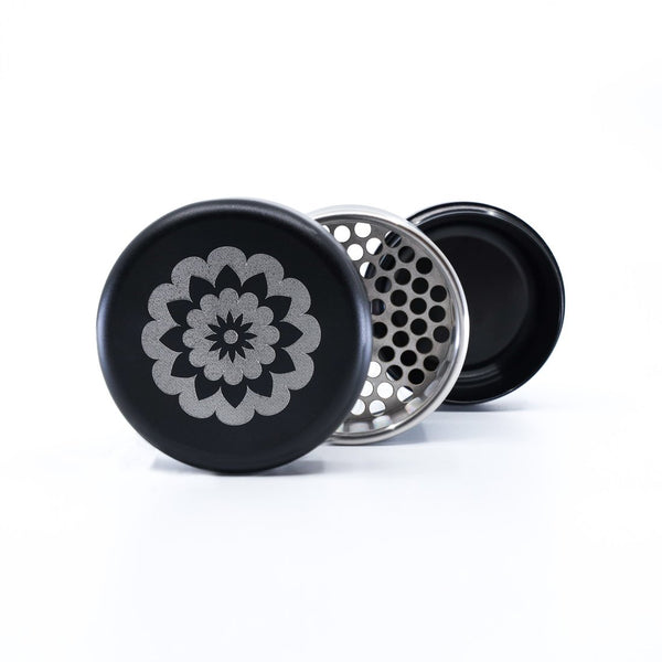 Flower Mill Grinder - Mini Aluminum 3 Piece Flower Mill Herb Grinder 